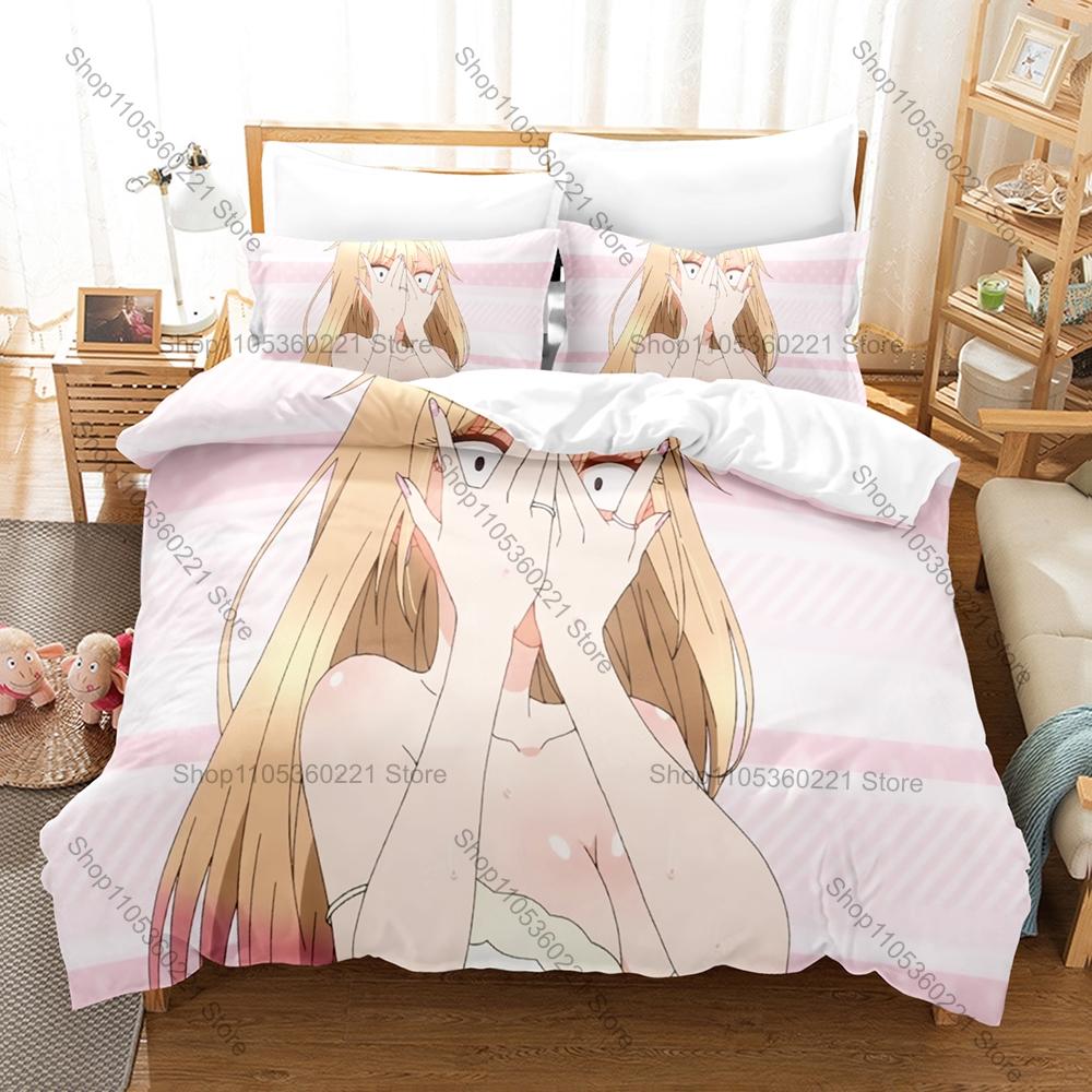 Cool Personality My Dress Up Darling Anime Bedding Set New 3D Print Duvet Cover Set Home Bedroom Decor Bedclothes With Pillowcas