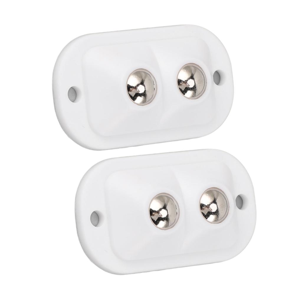 12pcs Mini Caster Wheels Self Adhesive Double Bead Labor Saving Quietly Moving 360 Degree Rotation