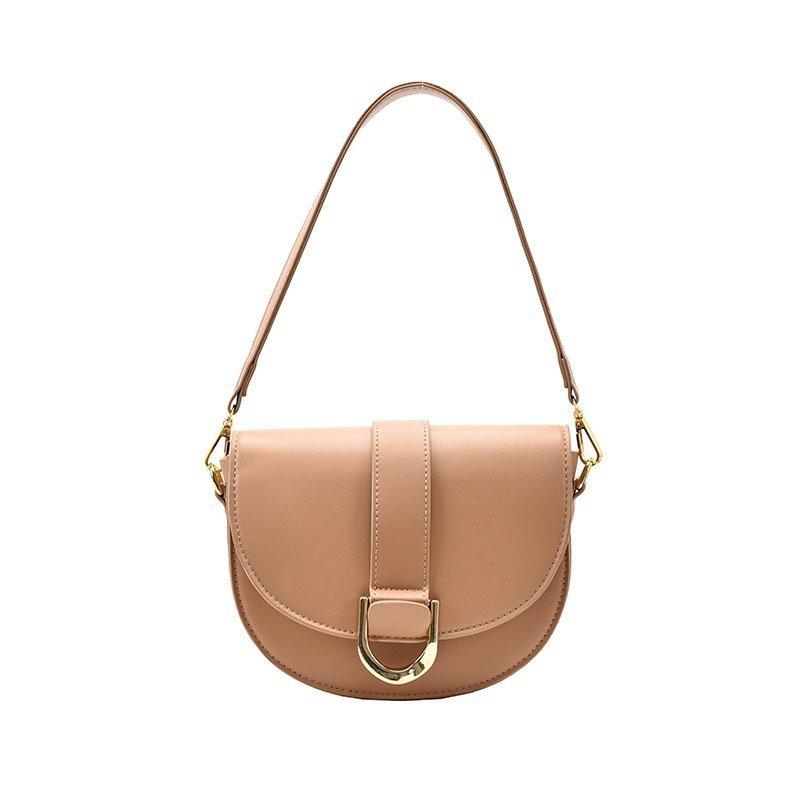 Niche Bag Women's Bag 2025 New Autumn and Winter Fashion Texture Hand-to-hand Saddle Bag One-shoulder Crossbody Bag Armpit Bag
