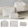 Floral Toiletry Cosmetic Pouch Flower Printed Makeup Lipstick Case  Makeup Accessory