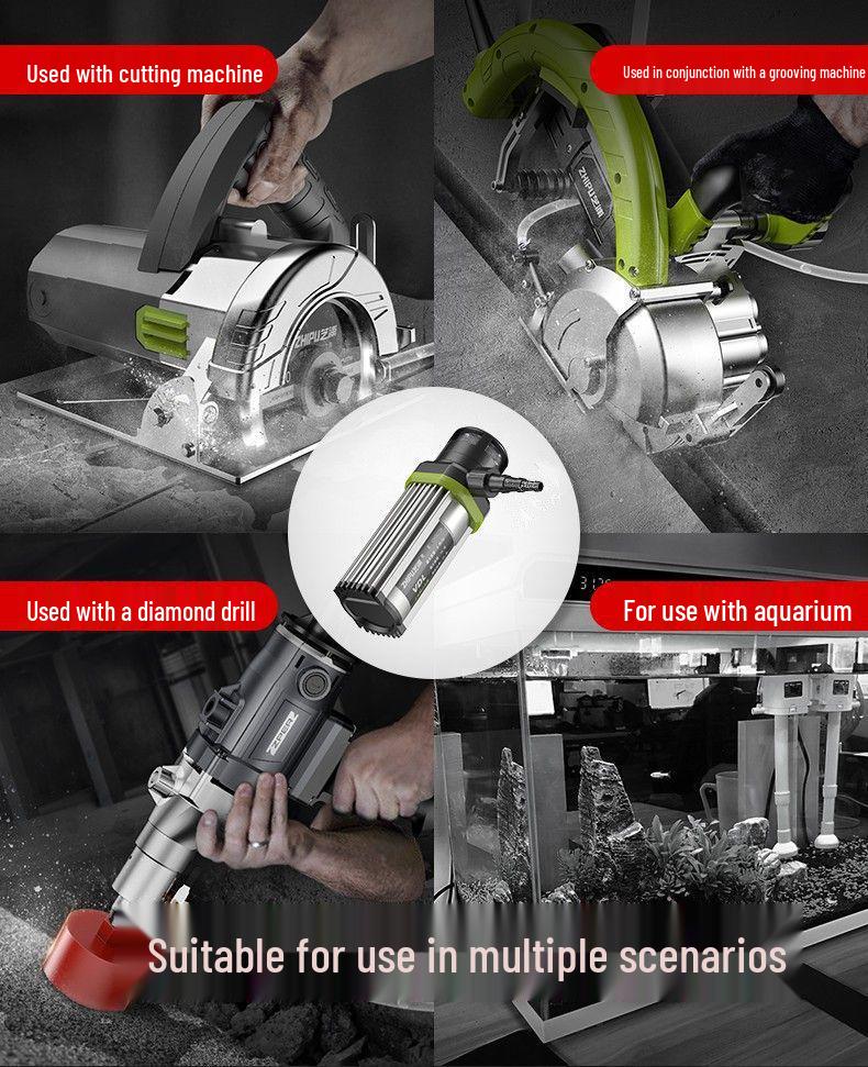 Мини-водяной насос 12В: Напор 15м, Погружной, Самозаливной 220В для Штроборезов/Резчиков