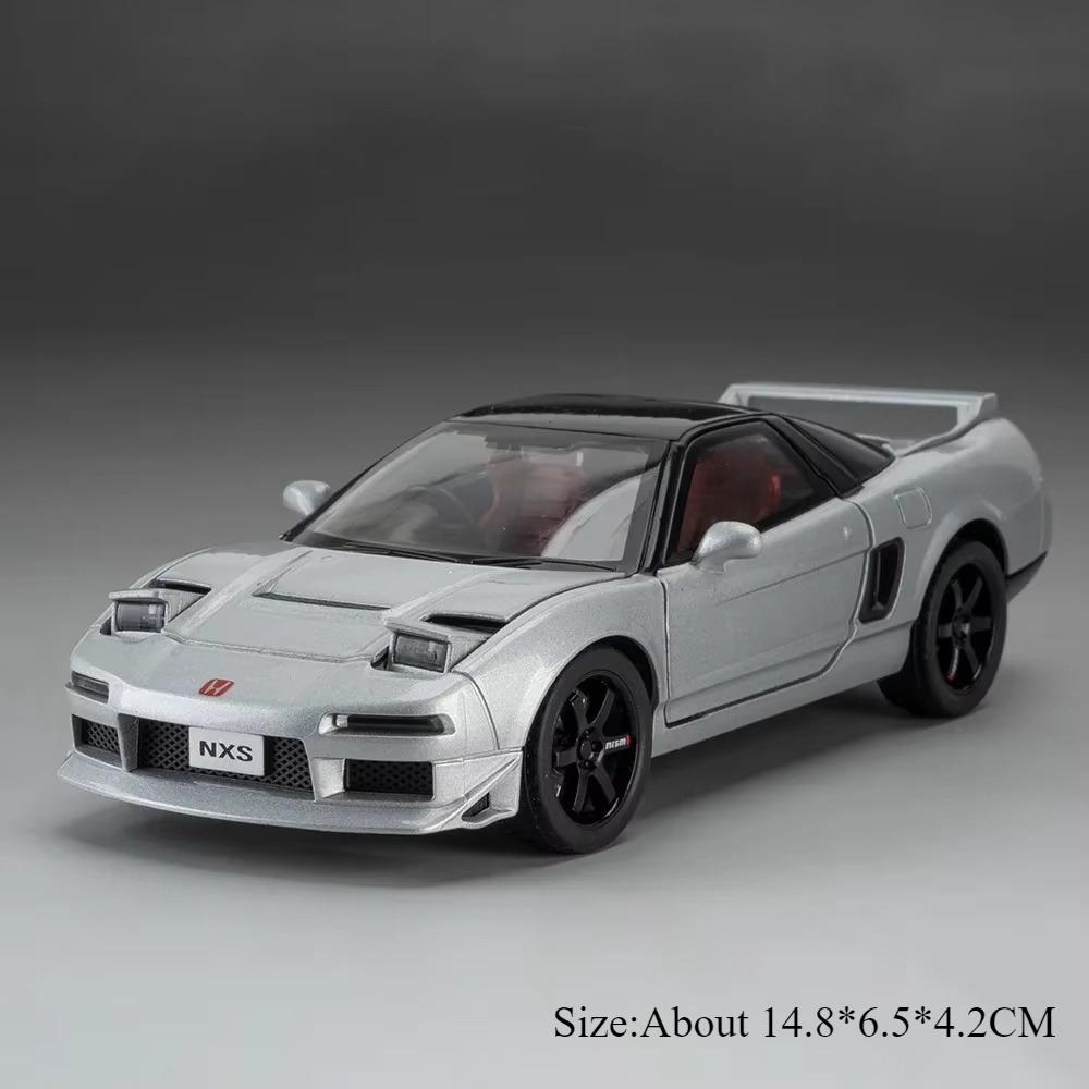 1:32 Subaru Impreza Honda Nsx Модель Игрушка Сплав Литой Автомобиль Звук Свет Откат 4 Открывающиеся Двери Транспортные Средства Для Детей Подарок на День Рождения