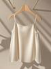 Foreign trade new big bow sling simulation silk drape vest backless top large size gentle temperament top