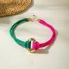 Two-Tone Braided Rope Necklace Adjustable Knotted Necklace Adjustable Choker Necklace  Party Outfit