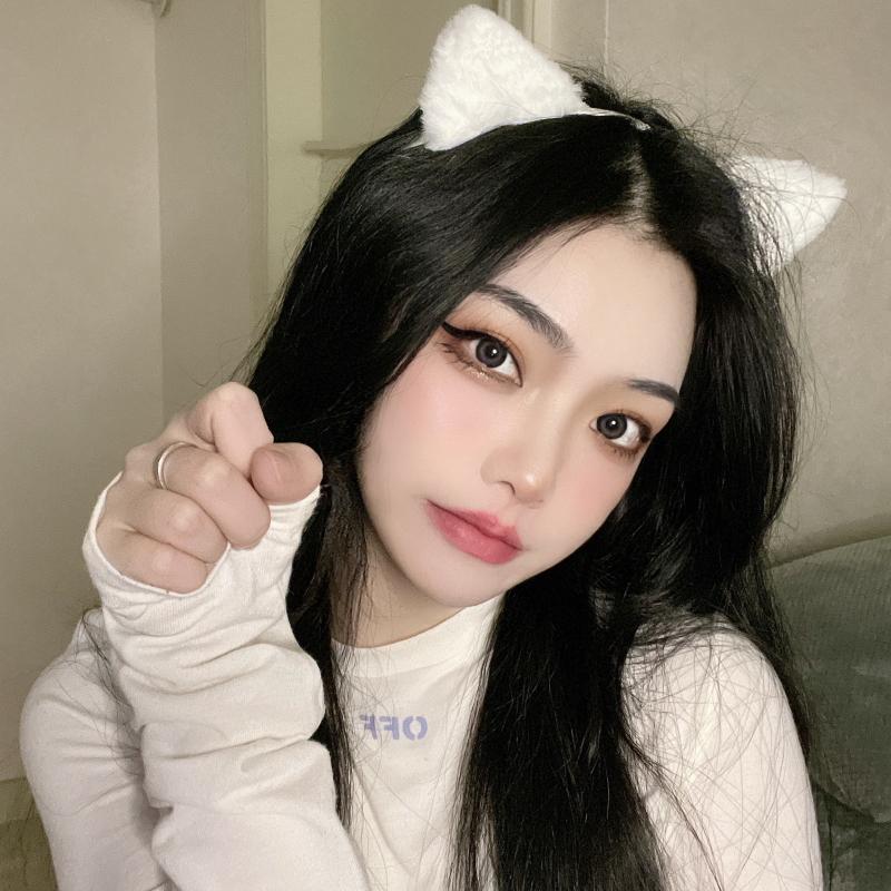 Cute Cat Fox Fur Ear Hair Hoops Night Hairband Headbands Hair Cat Ear Hair Band