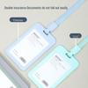 Вертикальный держатель для рабочей ID-карты цвета Моранди с ремешком