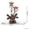 Набор MOC двойных грибных мультяшных игрушек, совместимый с моделями из строительных блоков и украшениями