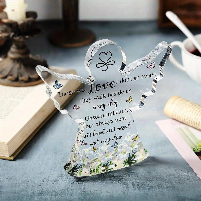 Sympathy Gifts Memorial Bereavement Gifts Acrylic Condolence Remembrance Gifts for Loss of Loved One Father Mother Angel Style