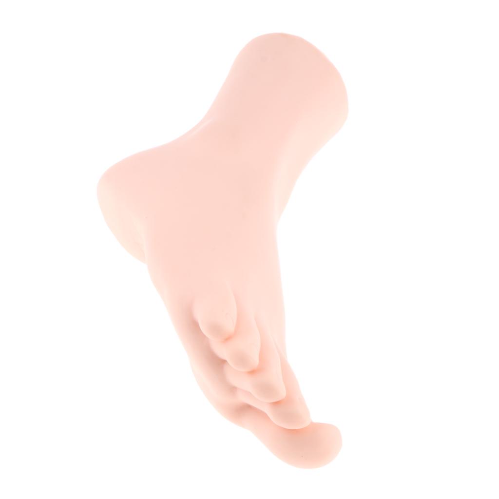 Soft PVC Foot Mannequin for Shoes Socks Display Massage Practice Model