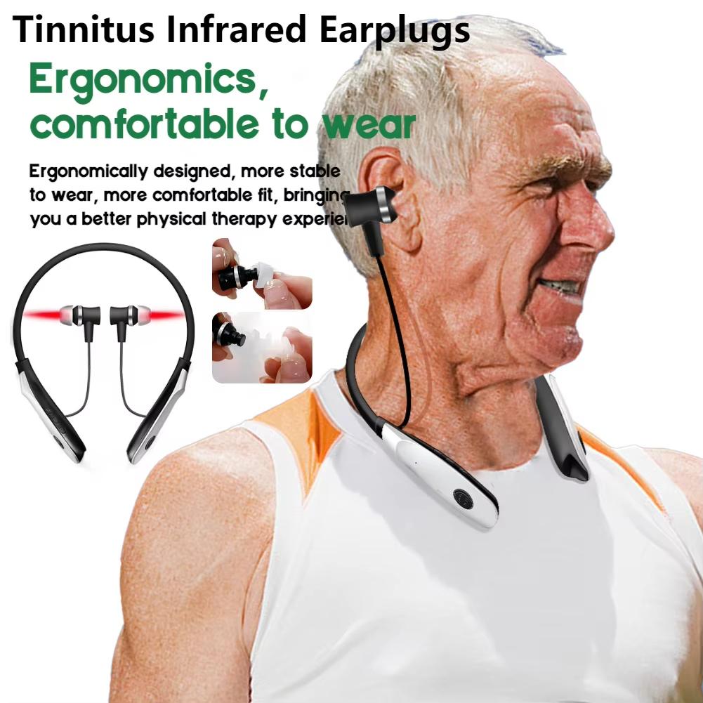 Portable Hanging Red Light Ear Device 650nm - LLLT Earplugs for Multi-Area Comfort Support