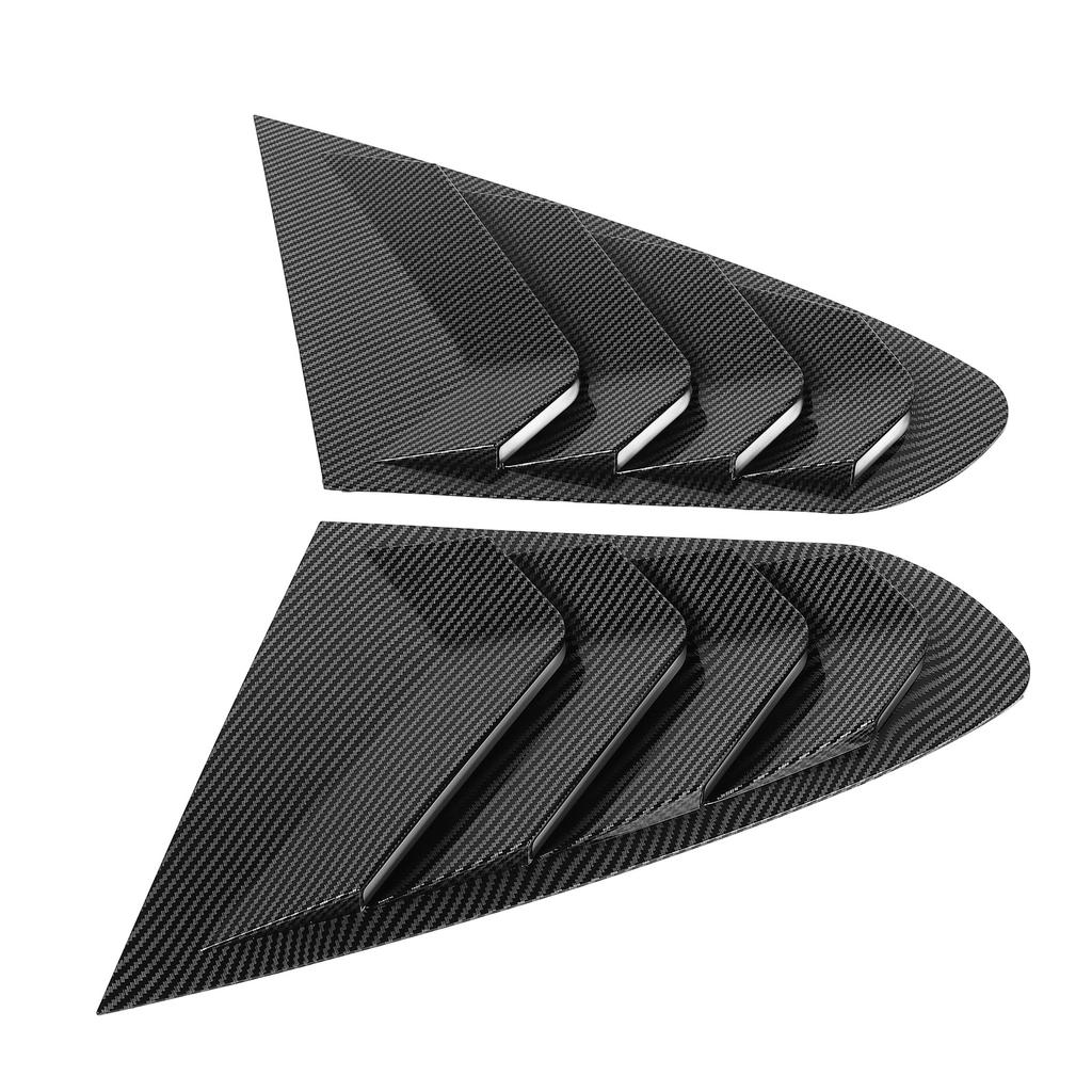P of Rear Side Window Louver Cover Left Right Rear Window Vent Scoop Shades Cover for 4 Series F36 2014-2020