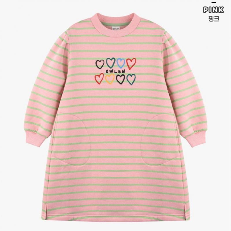 Платье флисовое Olivean Olivean Bella Stripe Pink 