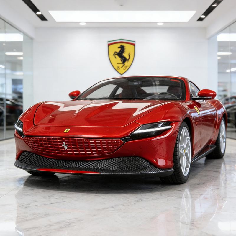 Bburago 1:24 Ferrari Roma Supercar Alloy Car Diecasts & Toy Vehicles Car Model Miniature Scale Model Car For Children