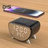 Беспроводная зарядка Цифровой будильник Настольные часы с измерителем температуры Удобное зарядное устройство 15 Вт Быстрая зарядная станция для спальни