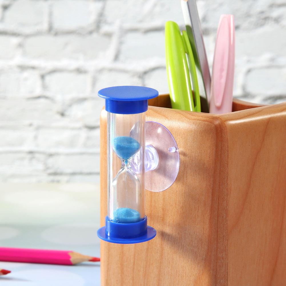 2/3 Minute Creative Hourglass Sandglass Sand Clock With Suction Cup Colorful Hourglasses Plastic for Tooth Brushing Timer Child
