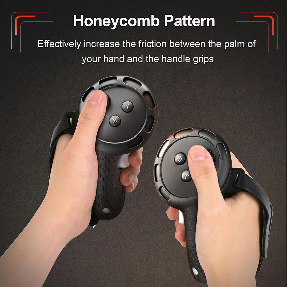 Silicone Controller Extended Grips Cover Non Slip for Quest 3S Quest 3 Easy Install Remove Suitable Gaming Movies Fitness