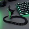 Украшение-Змея, Позабельная 3D-печатная фигурка змеи с подвижными суставами, Гибкие позы, Животное в темной тематике, Настольное коллекционное украшение