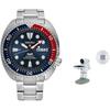 Prospe Часы с механическим механизмом и стальным ремешком Мужские часы Синий циферблат SRPE99K1