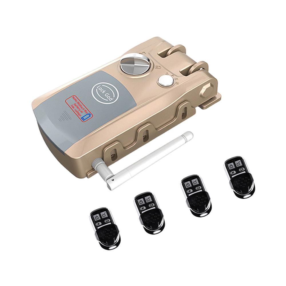 Remote Control Door Lock Home Security Double Anti-Theft Smart Lock App and BT Unlocking Wireless