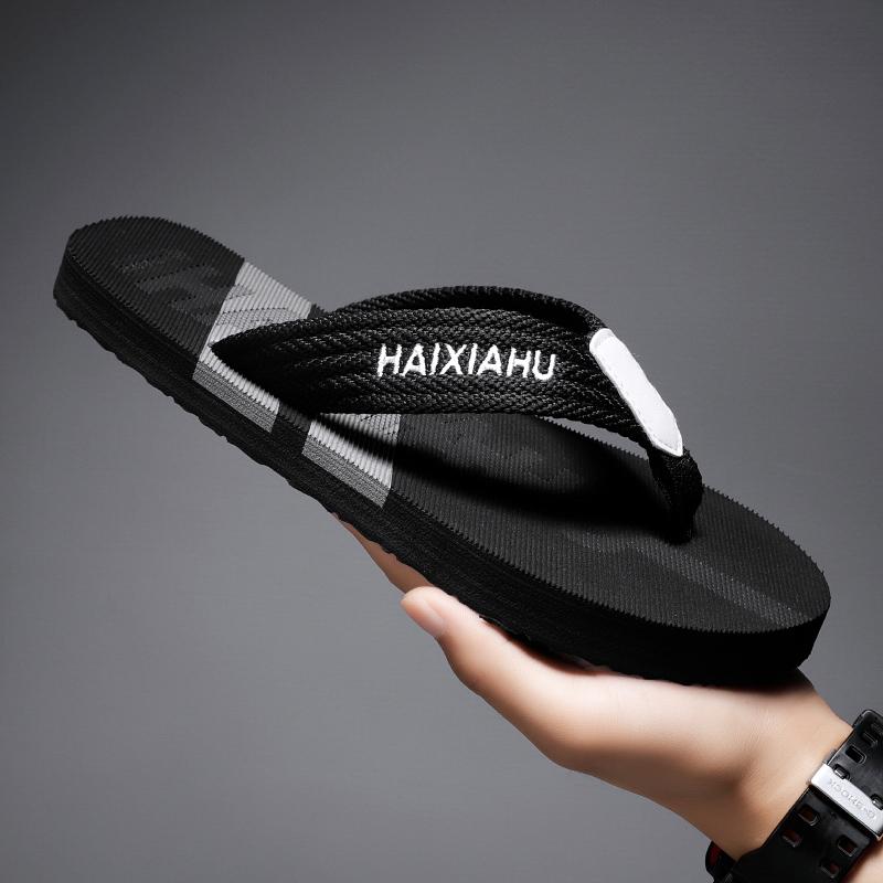 Мода 2024 лето новые мужские плоские сандалии модные удобные нескользящие пляжные шлепанцы легкая повседневная мужская обувь семейная обувь