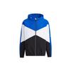 Neo Embroidered Logo Patchwork Color Block Hooded Jacket Men Jacket Blue GP5687