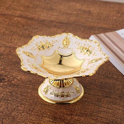 Высококачественная европейская тарелка для фруктов, процесс покрытия цинковым сплавом, ретро-тарелка, модный стол, поднос для закусок