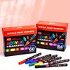 84 Colors Valve Markers Hard Tip Pens for Fabric Rock Painting Pen Stone Ceramic Glass Stationery Art Supplies Markers Brush Tip Markers For Rock Wood