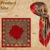 Halloween Paisley Print Satin Silk Square Scarf - Hip-Hop Bandana & Sun Protection Shawl