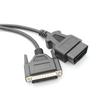 Кабель OBD 2 16-контактный к DB15-контактному последовательному порту RS232, автомобильный кабель-адаптер 100 см 16-контактный к DB25-контактному последовательному RS232 OBD2-кабелю