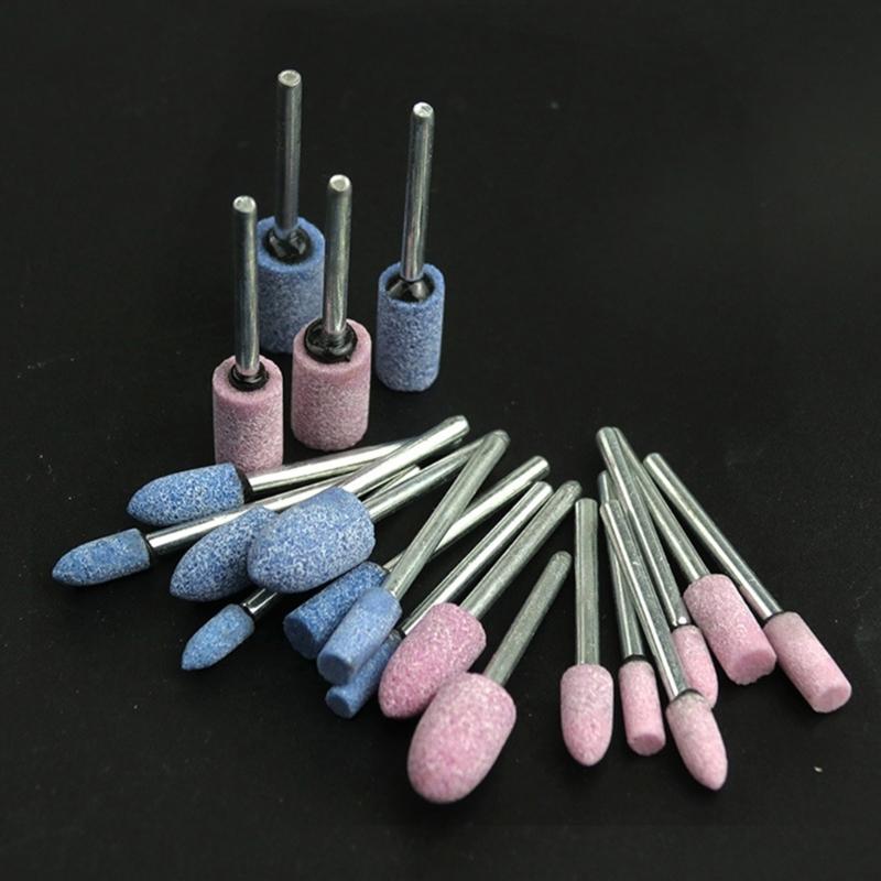 10Pcs Polishing Head Wheel Grinding Stone Bit Set for Electric Rotary Power Tool Marble Jades Craft Projects
