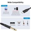USB Type C к 6,35 мм 1/4 дюйма TS аудио интерфейсный кабель микрофонный шнур для записи гитары и создания музыки
