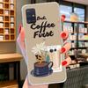 Coffee Wine Cup Cover Phone Case For Samsung Galaxy A12 A22 A32 A52 A72 A02S Phone Case Note 20 Ultra 10 S10 Plus A51 A71 A50S A