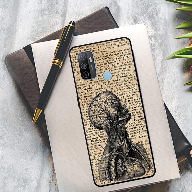 Медицинский Человеческие Органы Сердце Арт Чехол Для OPPO A94 A74 A54 A83 A91 A93 A15 A16 A52 A72 A5S A53S A5 A9 A31 A53 2020 Крышка