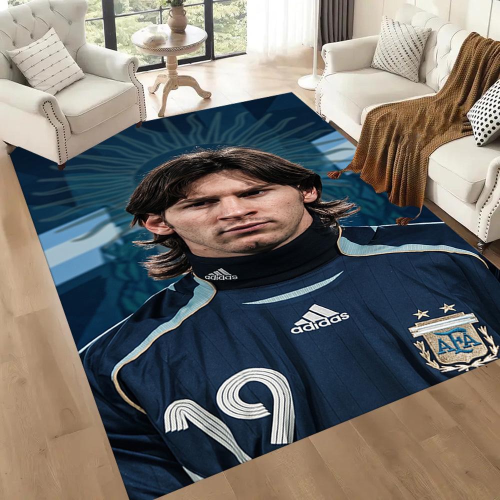 Messi 41 Floor Mat Design for Playrooms Game Room Study room Living Rooms Anti-slip Rug Anime Office Decor