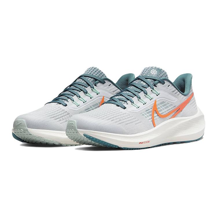 New Nike Air Zoom Pegasus 39 Slip Resistant Cushioning Wear Resistant Low Top Running Shoes Gray Green Kids' DM4015-003