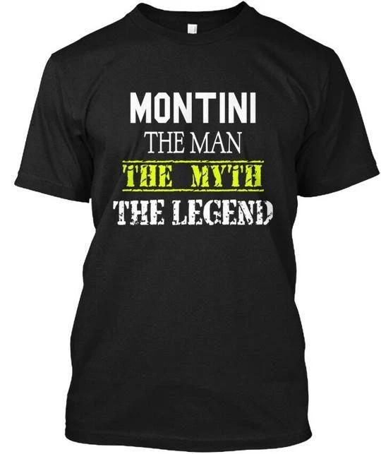 Montini Myth The Man Legend 100% Cotton T-shirt Mens Tees Top Made in the USA T-Shirt Tee Top Unisex