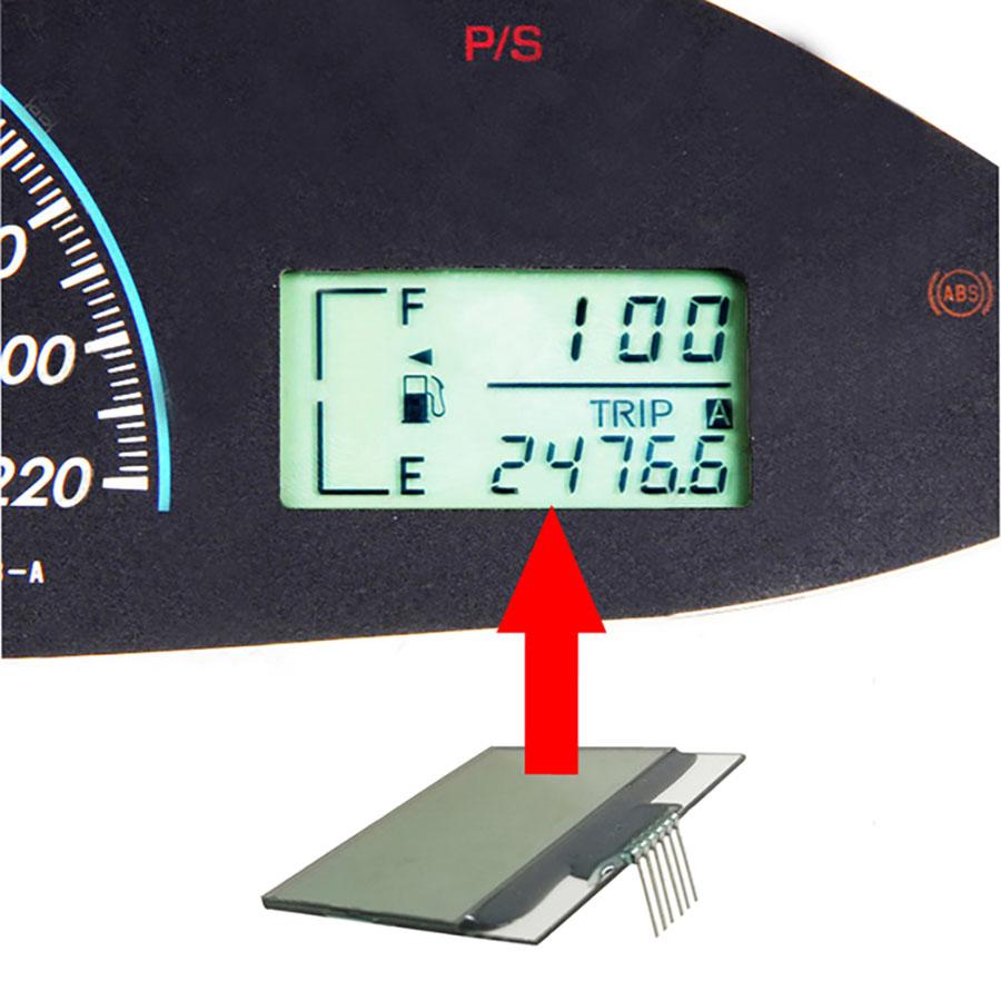 For Toyota Yaris LCD Screen Dashboard Black Display Capabilities Cluster Instrument Replacement