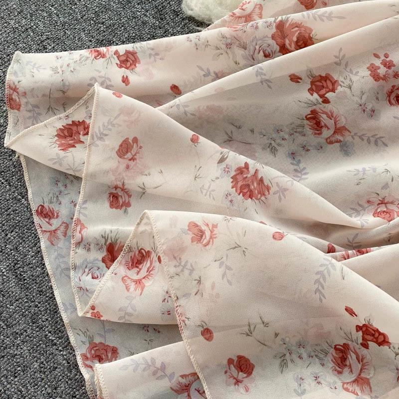 Женские летние сексуальные пляжные платья с v-образным вырезом на талии и длинными шифоновыми цветочными платьями