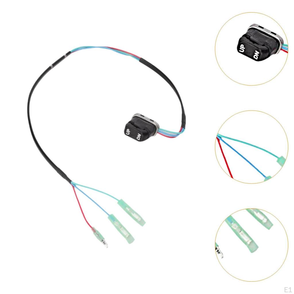 87-16991A1 Замена переключателя наклона дифферента моторной лодки, простая установка, черный, высокая производительность