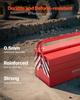 Tool Box 18-inch 3-Tier 5-Tray Folding Cantilever Toolbox with Handle