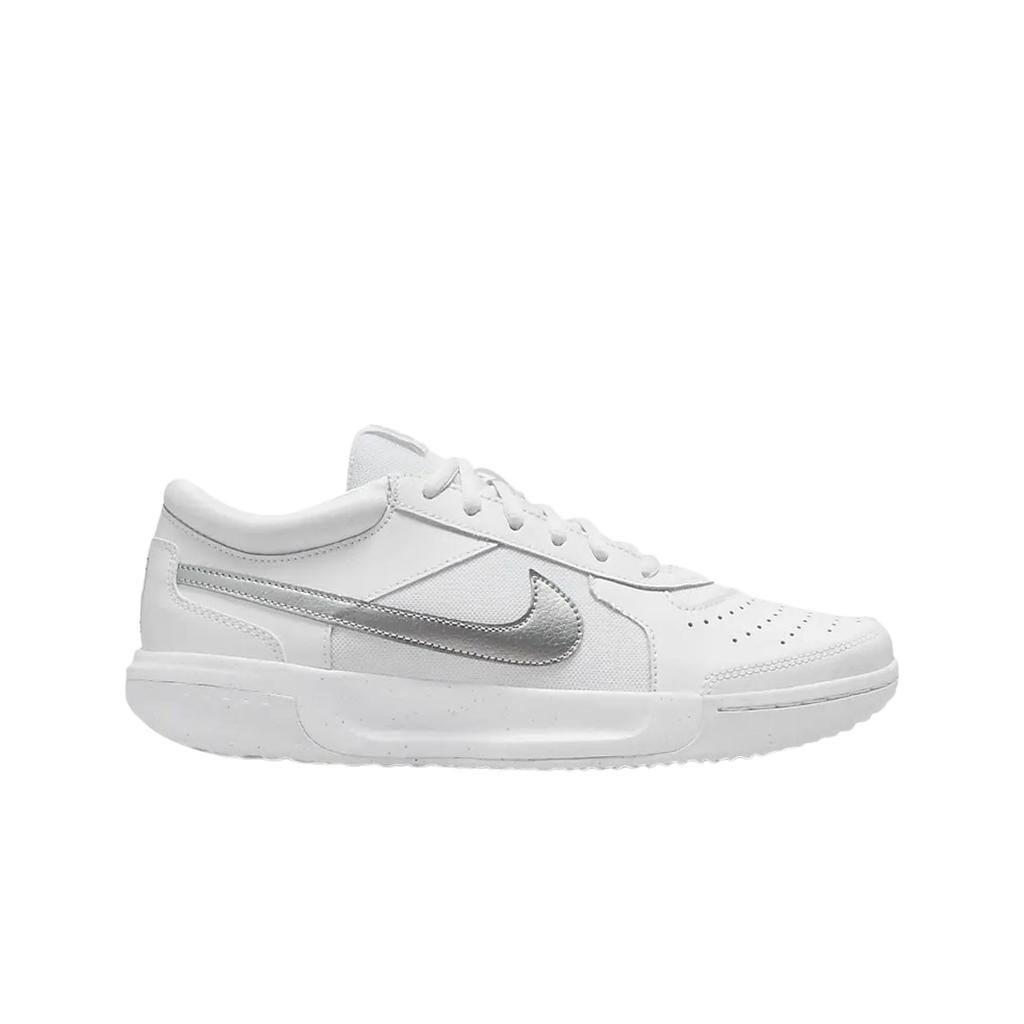 (w) Nike Court Zoom Lite 3 White Metallic Silver