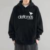 Deftone Print Hoodie, Men's Casual Fashion Long-Sleeve Fleece Pullover, Autumn/Winter Simple and Comfortable Sweatshirt