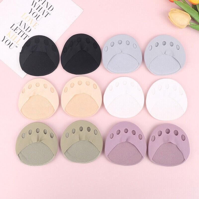 Подушечки для пальцев ног, противоболевые, противоскользящие подушечки для передней части стопы, полустельки, невидимые носки