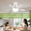 2 In 1 Hanging Fan with LED Lantern E27 Socket Electric Cordless Fan Universal Dimming Fan for Dining Room Bedroom Living Room
