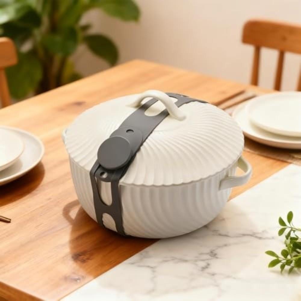 3/4 шт. Силиконовый ремешок-фиксатор для медленноварки, эластичный, надежно фиксирующий, стяжка, регулируемый, многоцелевой, самоблокирующийся, для крышки кастрюли