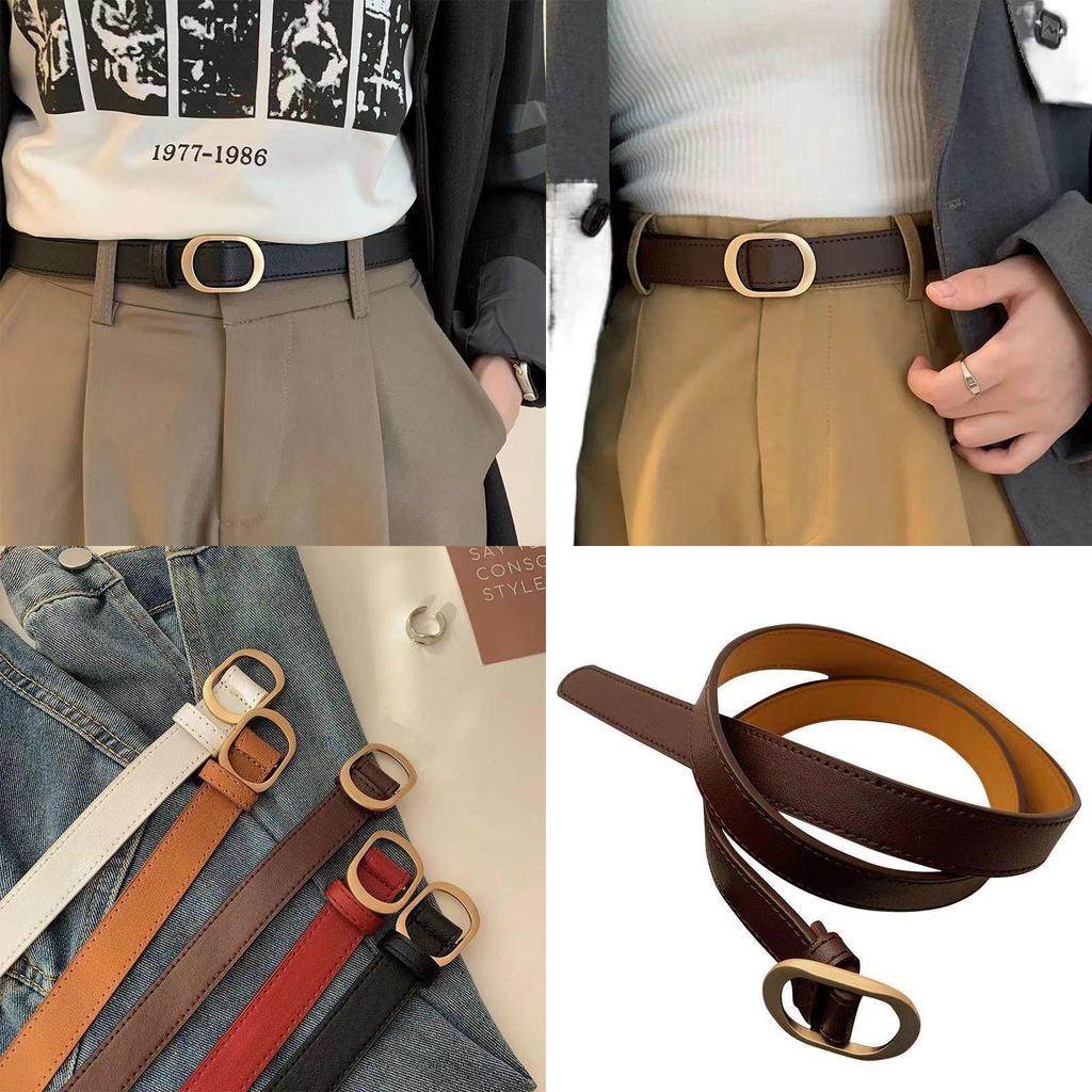 Chic Retro Metal Ins Jeans Belt With No Hole Feature Ideal For Casual Everyday Wear