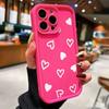 Печатный чехол для телефона с узором в виде сердечек, подходит для iPhone 17 16 15 14 13 12 11 Pro/Max/Plus, противоударная задняя крышка