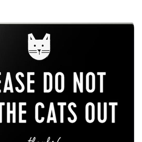 Деревянный знак для кошек с надписью «ПОЖАЛУЙСТА, НЕ ВЫПУСКАЙТЕ КОШЕК НА ВЫХОД» для украшения стены в деревенском стиле для дома, офиса, гостиной, спальни