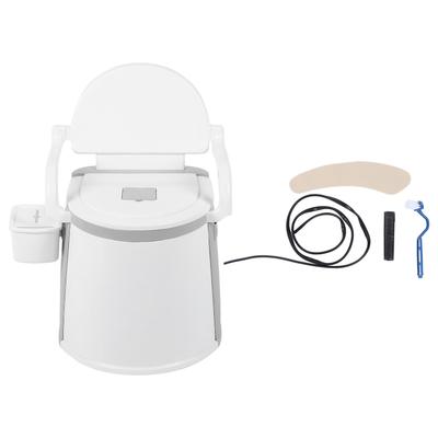 Прикроватный туалетный стул Съемные подлокотники Предотвращают скольжение Прочный несущий переносной туалет