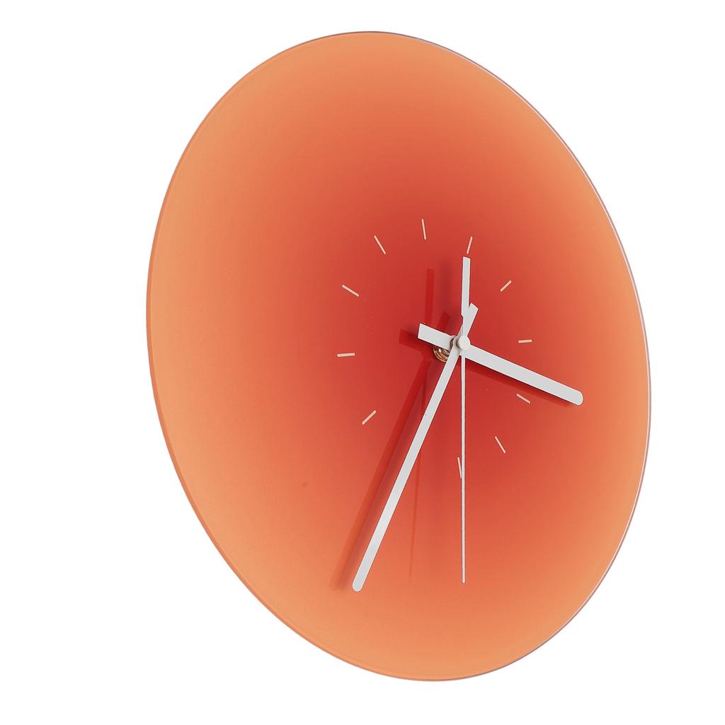 12-дюймовые стеклянные настенные часы с бесшумным ходом, работающие от батареек, круглые настенные часы для гостиной, кровати